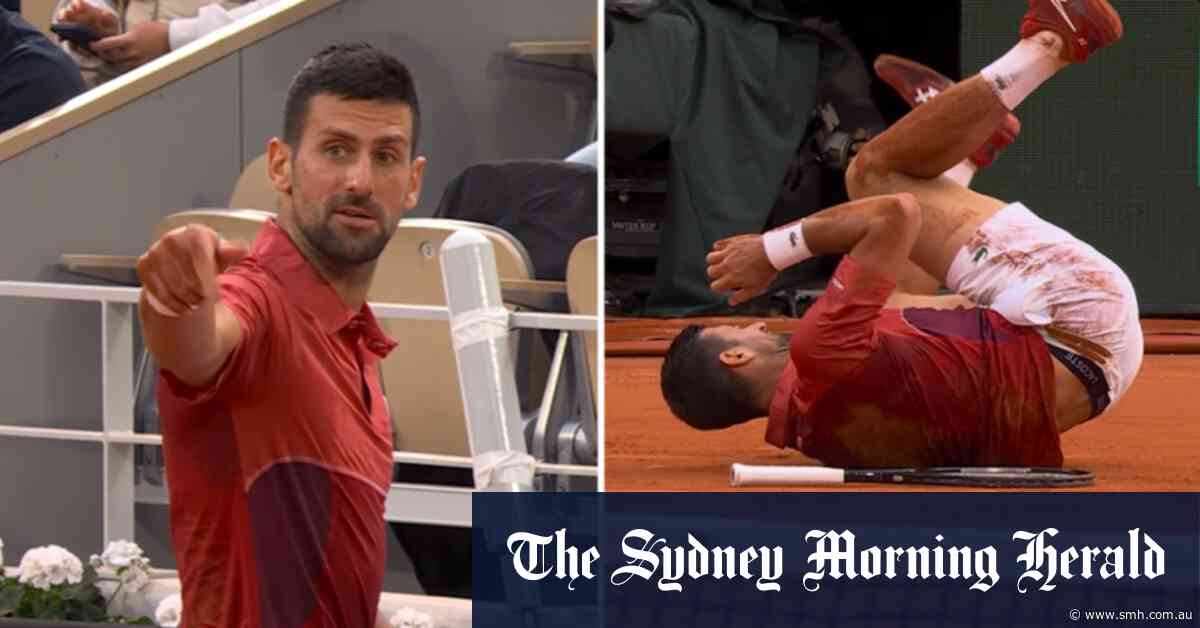 Djokovic blasts organisers after slip