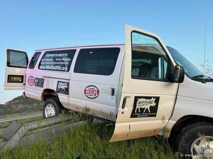 New Mexico nonprofit asks for help after crash wrecks van used for transporting animals
