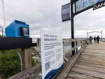 White Rock residents puzzled after city sets up donation box to help repair pier