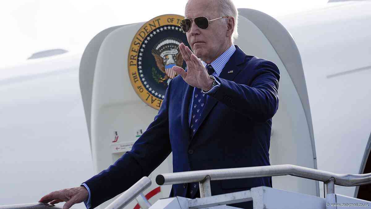 Joe Biden breaks cover after first day of Hunter's trial to raise money at glitzy Connecticut fundraiser where he warns of 'unchartered territory' of Trump conviction