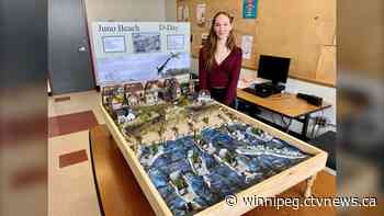 ‘A lot of all-nighters’: Winnipeg student creates massive D-Day diorama