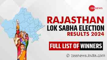 Rajasthan Lok Sabha Elections Results 2024: Check Constituency Wise Full List of Winners/Losers Candidate Name, Total Vote Margin and more
