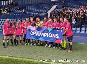 LeAF Studio in Bournemouth celebrate treble for girls’ football team