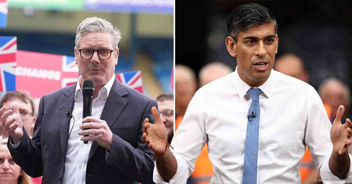 What time is ITV General Election debate tonight? Leaders Rishi Sunak and Keir Starmer go head to head