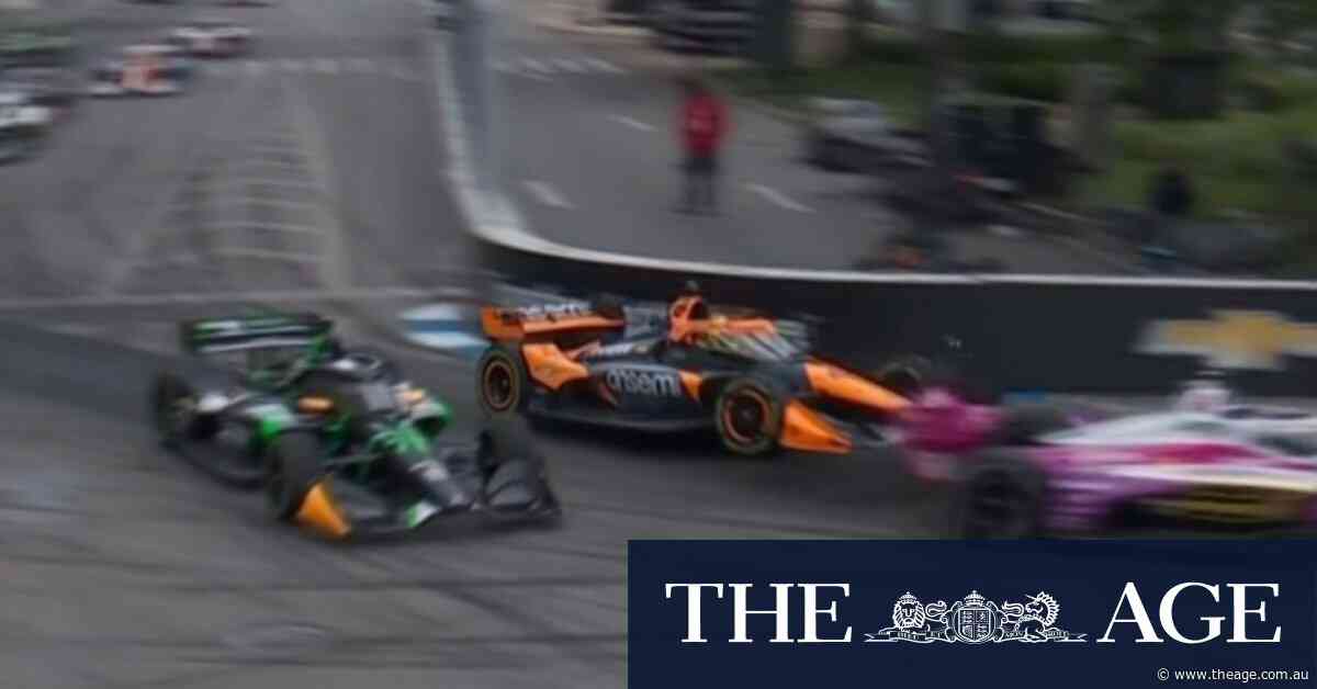 McLaren driver bodyslams rival in chaotic IndyCar race