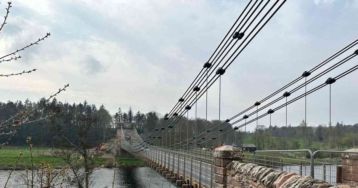 World's oldest vehicle suspension bridge in Northumberland set for six-week closure