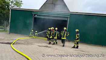 Feuerwehreinsatz in Assel: Kälber aus brennender Scheune gerettet
