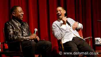 Will Smith and Martin Lawrence are in good spirits as they share a laugh while speaking at Bad Boys: Ride Or Die screening in New York City