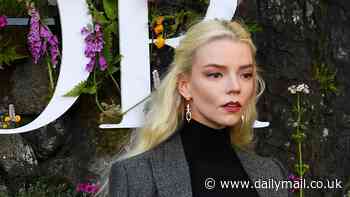 Hollywood meets Scotland as Anya Taylor-Joy puts on a VERY leggy display in black suspenders while joining Jennifer Lawrence, Geri Horner and Alexa Chung at star-studded Dior show in the grounds of a picturesque Castle