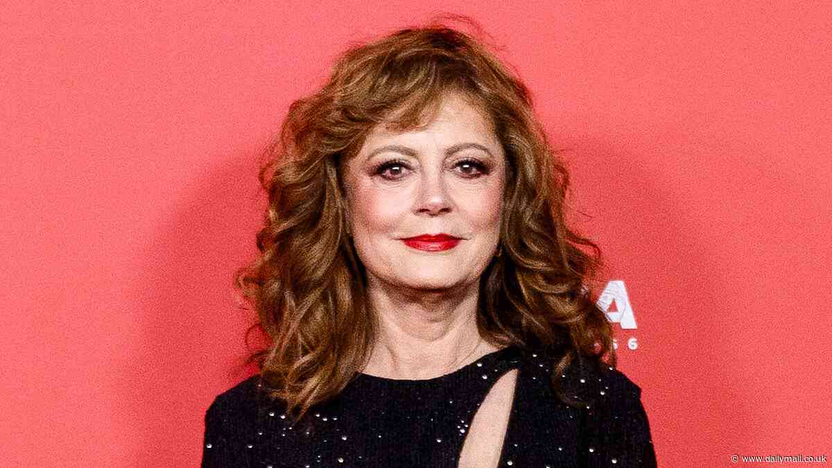 Susan Sarandon wears a sequinned gown with a keyhole cut-out as she attends the ELLE Style Awards 2024 photocall in Spain