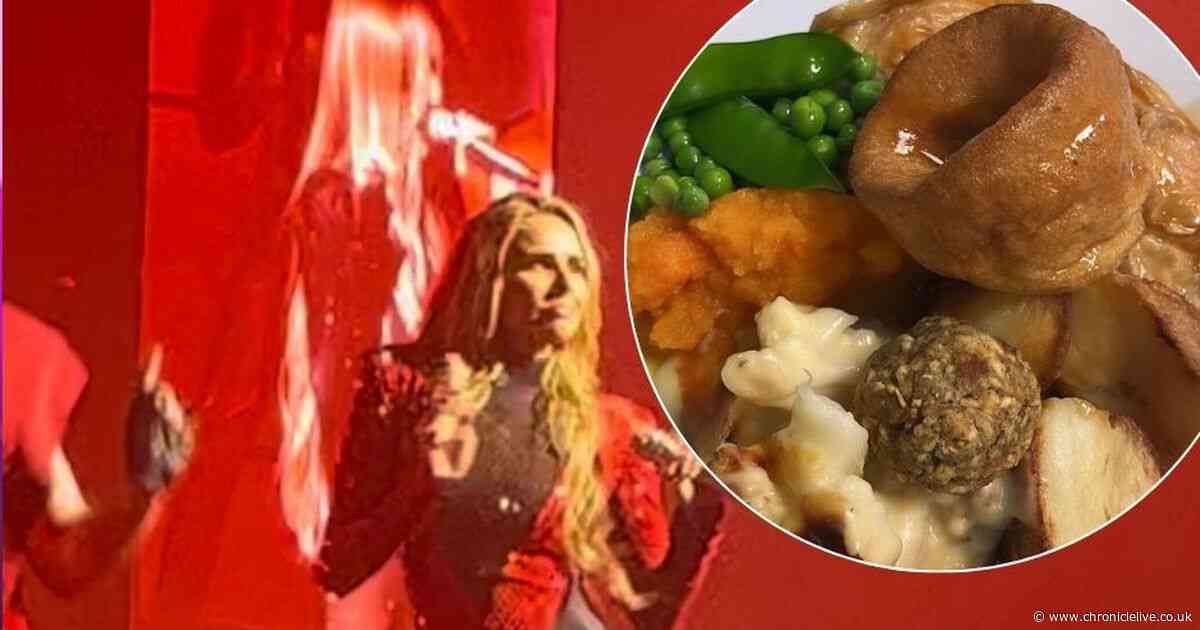 Nadine Coyle makes Girls Aloud fans jealous with 'amazing' Sunday dinner before Newcastle gig