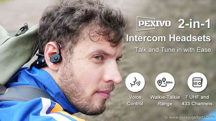 Pexivo voice control outdoor walkie-talkie communication system