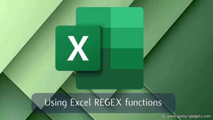 How to us Excel REGEX functions to easily extract, clean and format data