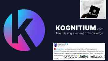 ChatGPT rival Kognitium poaches users from AI website and claims to be experiencing high traffic as widespread outage continues
