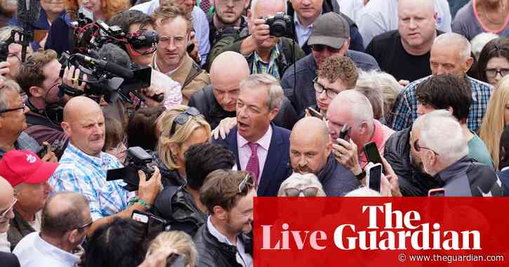 General election live: Nigel Farage says he wants to ‘take over’ Conservative party as Greens criticise his ‘hate-filled politics’