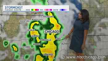 Another chance for scattered showers and storms arrives in Chicago area Tuesday
