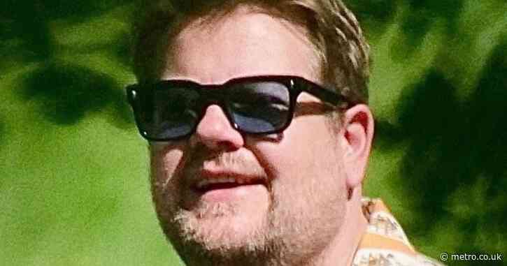 James Corden is all smiles after earning praise for handling of Portugal flight nightmare