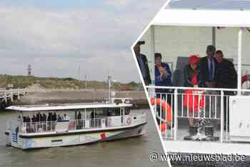 Nieuwe elektrische veerboot in Nieuwpoort gedoopt volgens oude traditie