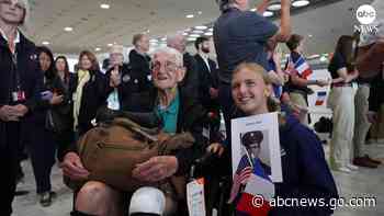 WATCH:  US veterans get hero's welcome in France ahead of D-Day anniversary
