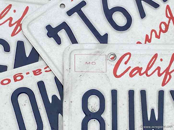 When replacing a worn out license plate, how long does it take to get a new one?