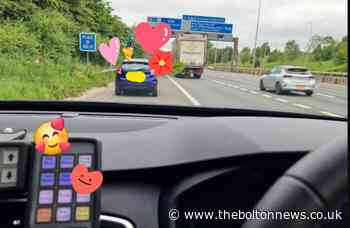 Police play cupid after woman, 77, lost on M60 driving to date