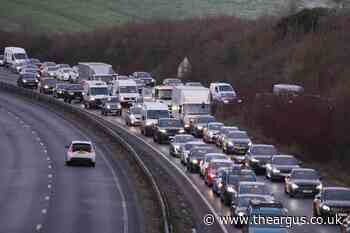 Live: A27 in Brighton shut with miles of queues after crash