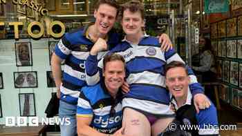 Rugby fan gets champions' tattoo ahead of  final
