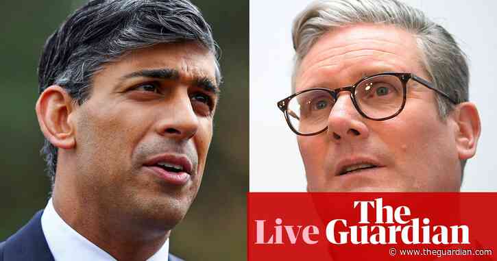General election ITV debate: Rishi Sunak and Keir Starmer prepare for head-to-head clash – UK politics live