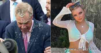 Identity revealed of woman who threw milkshake over Nigel Farage
