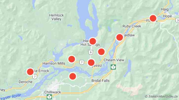 4,800+ BC Hydro customers lose power in Agassiz, Harrison and Seabird Island area Tuesday