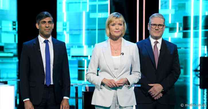 ITV debate branded ‘car crash’ as Julie Etchingham ‘lets Rishi Sunak interrupt Keir Starmer’