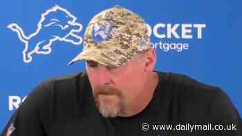 Lions coach Dan Campbell pays emotional tribute to former teammate Larry Allen a day after Cowboys legend's shock death