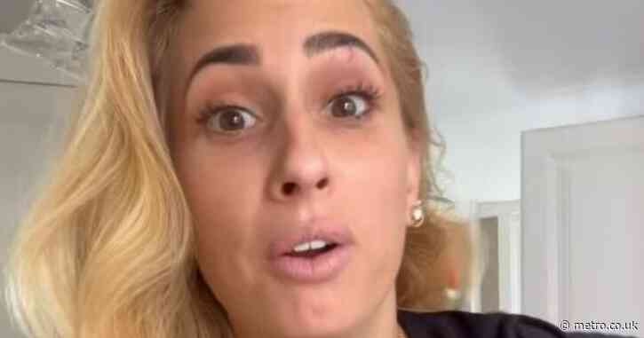 Stacey Solomon gives herself a black eye after suffering accident at home