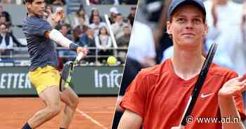 Alcaraz en Sinner treffen elkaar in halve finale Roland Garros na simpele zeges, Djokovic trekt zich terug