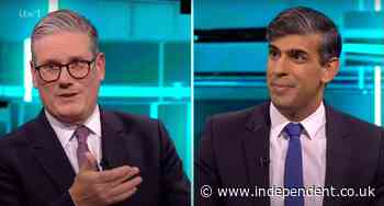 The top quips of the Rishi Sunak and Keir Starmer TV showdown