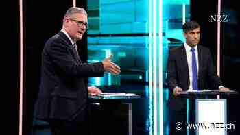 In einem Monat könnte Labour-Chef Keir Starmer neuer britischer Premierminister sein - doch im ersten TV-Duell hält der Favorit den Ball flach