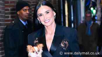 Demi Moore reveals her Chihuahua Pilaf was 'moved' by Tom Holland's West End performance in Romeo And Juliet after she took pooch to watch the play in a sling