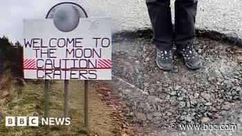 'Welcome to the moon' - Highland town's pothole problem