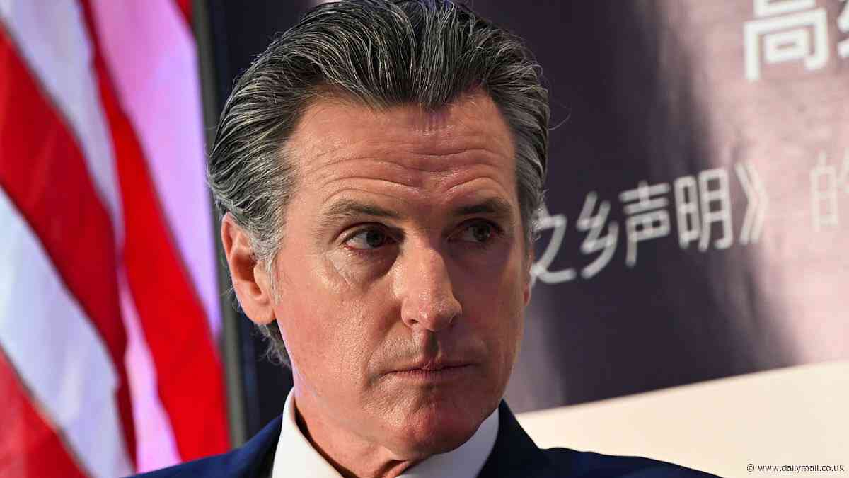 Furious Californians tear Gavin Newsom to shreds as post boasting about the number of Fortune 500 companies in the state spectacularly backfires: 'The rich is getting rich and the middle class is becoming poor'