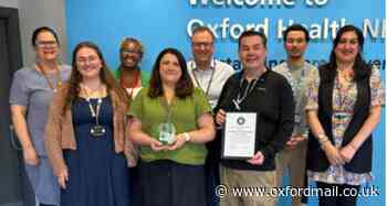 Oxford mental health team's work recognised with award