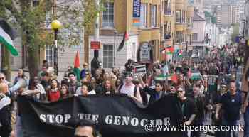 Sussex Police arrest man at Brighton pro-Palestine protest