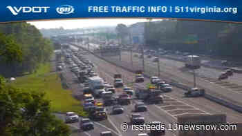 Multi-vehicle crash on I-64 E in Chesapeake caused delays Tuesday morning
