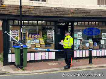 Worthing shopkeeper in hospital with face injuries