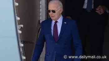 Biden arrives in France to mark historic 80th D-Day anniversary where he will invoke Ronald Reagan's cliff top speech and warn about modern threats to democracy before meeting with Zelensky