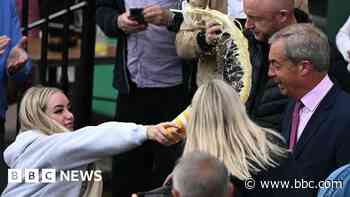 Woman held after milkshake thrown at Nigel Farage