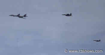 U.S. flies B-1B bomber over Korean Peninsula for precision bombing drill