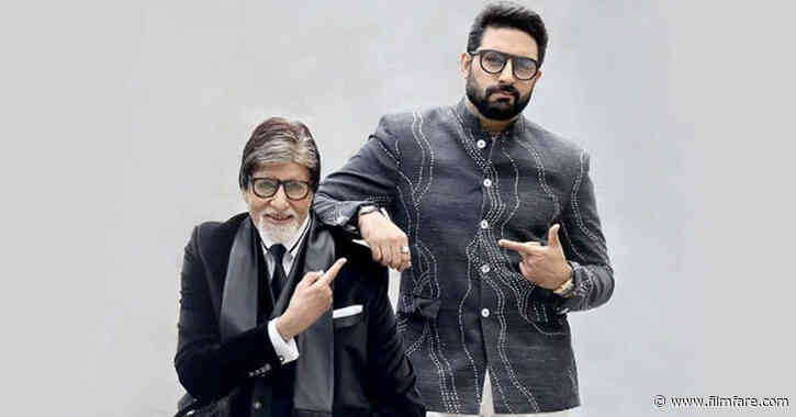 Amitabh Bachchan congratulates Abhishek Bachchan as Housefull 3 turns 8