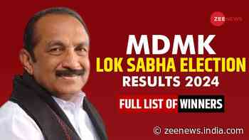 MDMK Lok Sabha Election Winners Candidate FULL List 2024