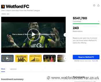 Watford's digital equity offer sees $500,000 commited so far