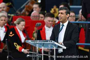 Rishi Sunak reads out Field Marshal Montgomery’s address at D-Day anniversary
